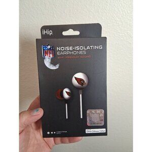 NFL Arizona Cardinals Noise Isolating Earbuds Earphones iHip Headphones